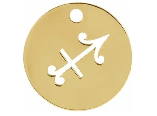 Yellow Gold Zodiac Pendants