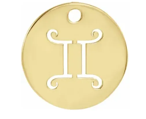 Yellow Gold Zodiac Pendants