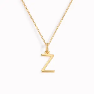 Z Necklace / Gold Initial Necklace