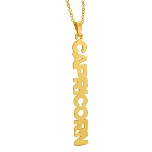 Zodiac Name Necklace - Capricorn