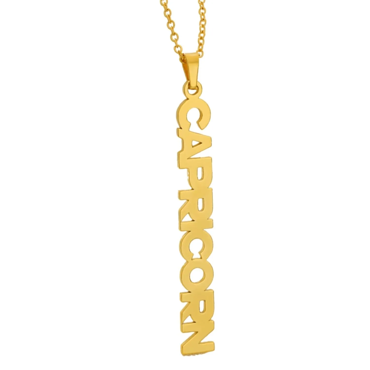 Zodiac Name Necklace - Capricorn