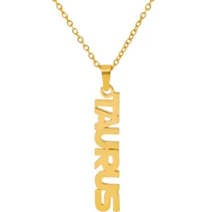 Zodiac Name Necklace - Taurus